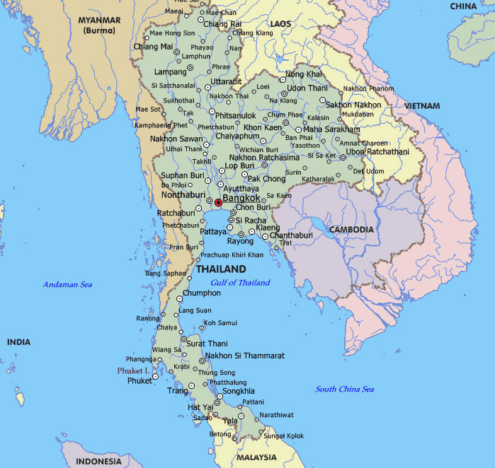 Таиланд где. Тайланд карта географическая. Карта Тайланда с островами. Карта Тайланда на русском языке с островами. Тайланд на карте с островами на карте мира на русском.
